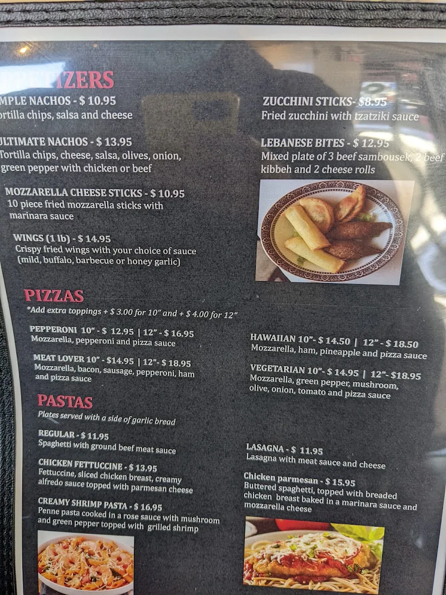 Menu, Miss Molly's Diner