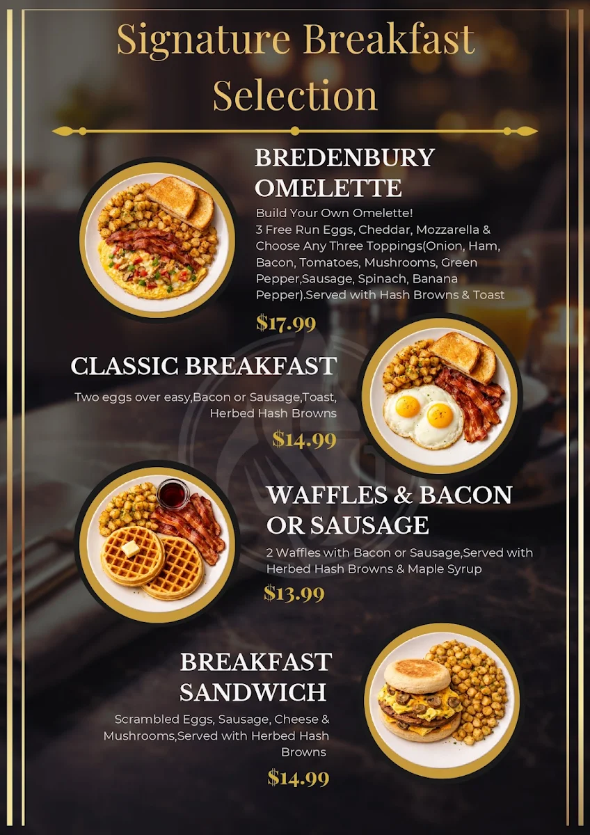 Menu, Bredenbury Kitchen & Bar