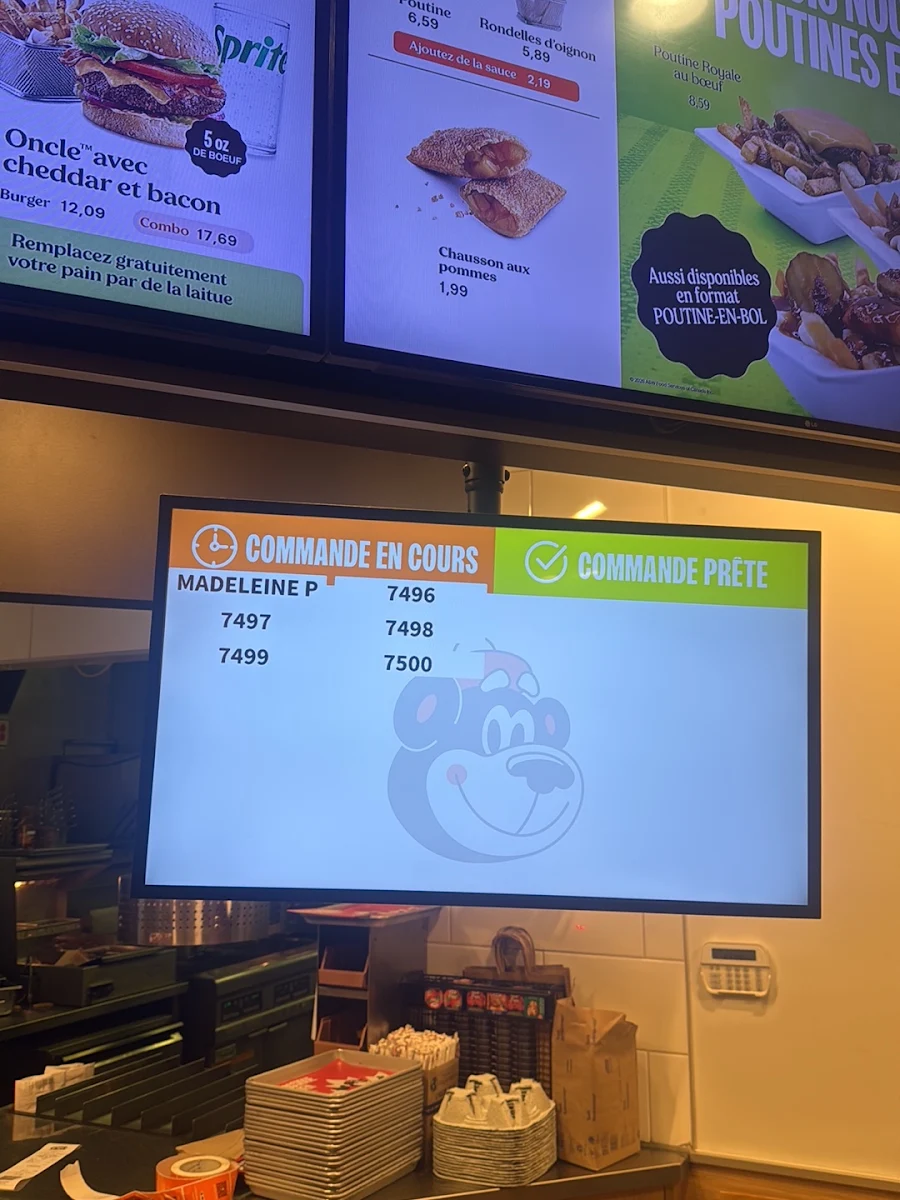Menu, A&W Canada