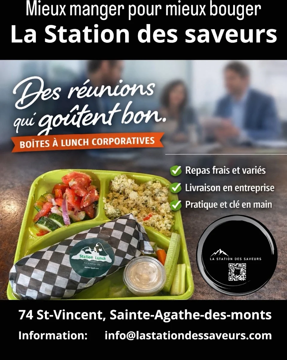 Menu, LA STATION des saveurs - Épicerie de proximité - Sandwiches / Salades - Café / Espresso / Thé - Bière Artisanale / Vin