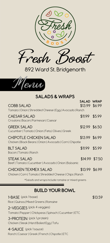 Menu photo 1