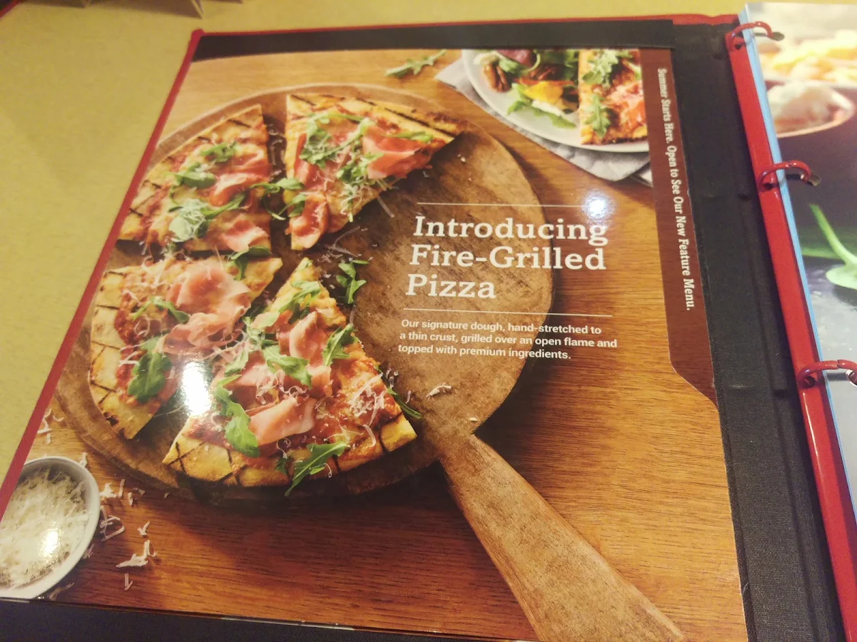Menu, Boston Pizza