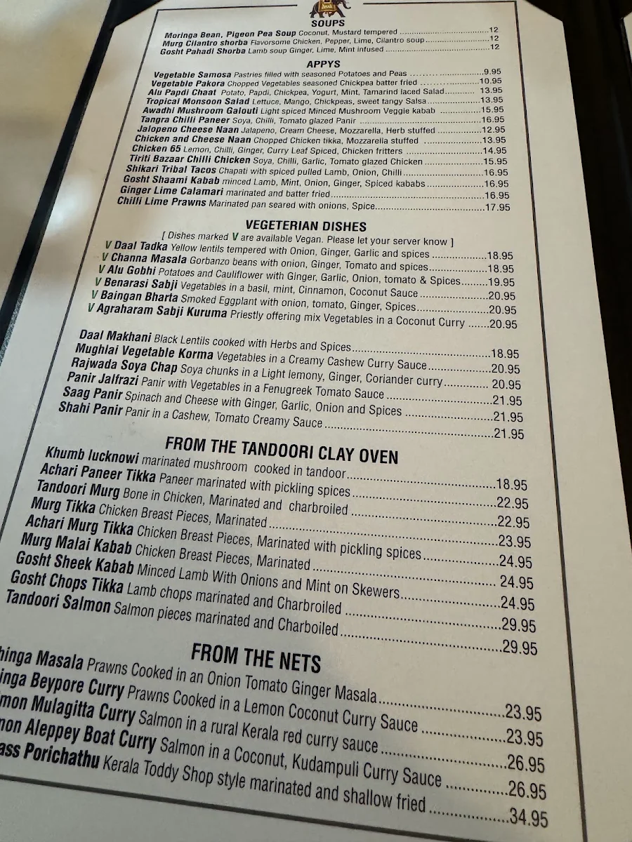 Menu, KAASHI