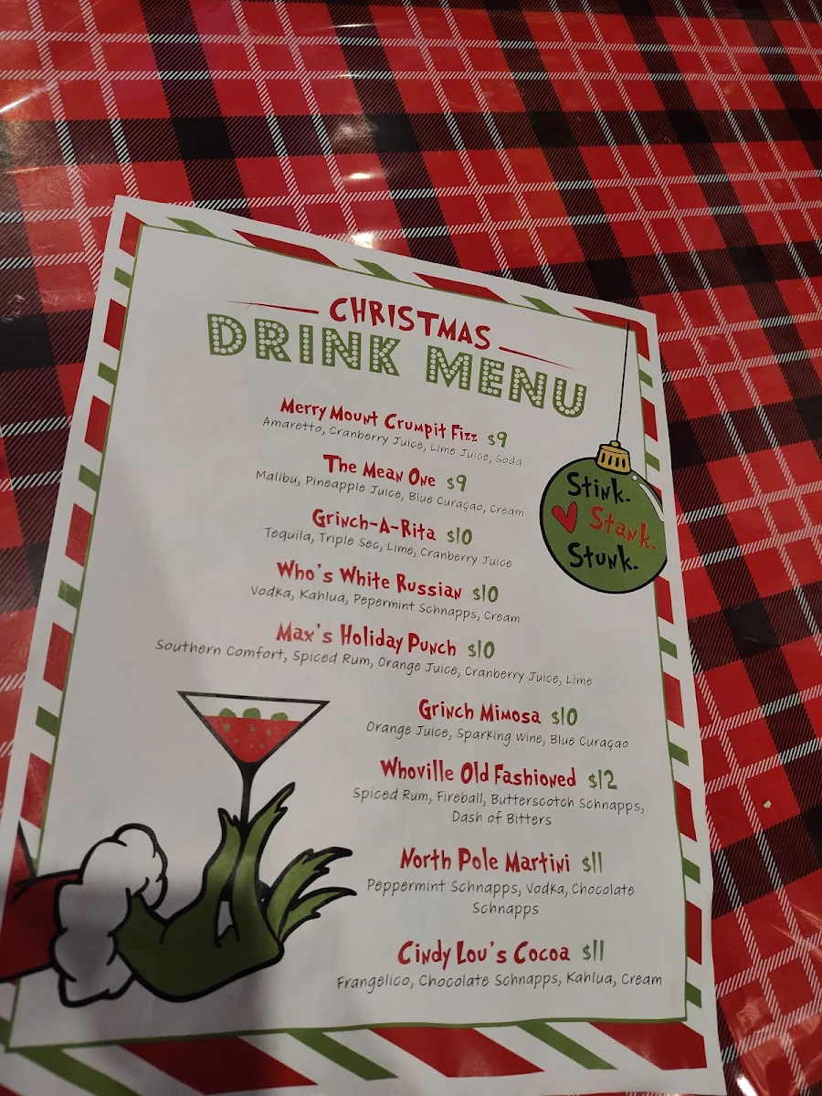 Menu, The Commercial Roadhouse