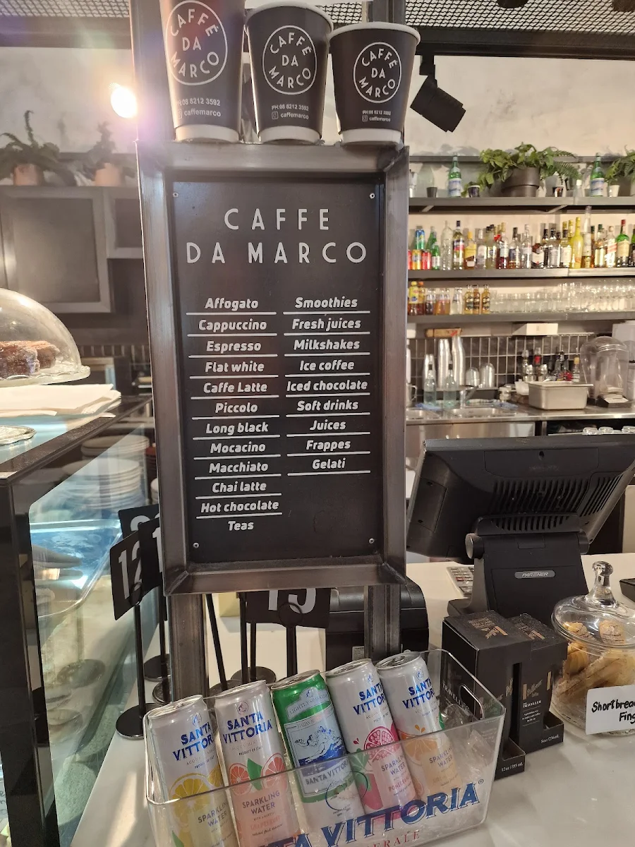 Menu, Caffè Da Marco