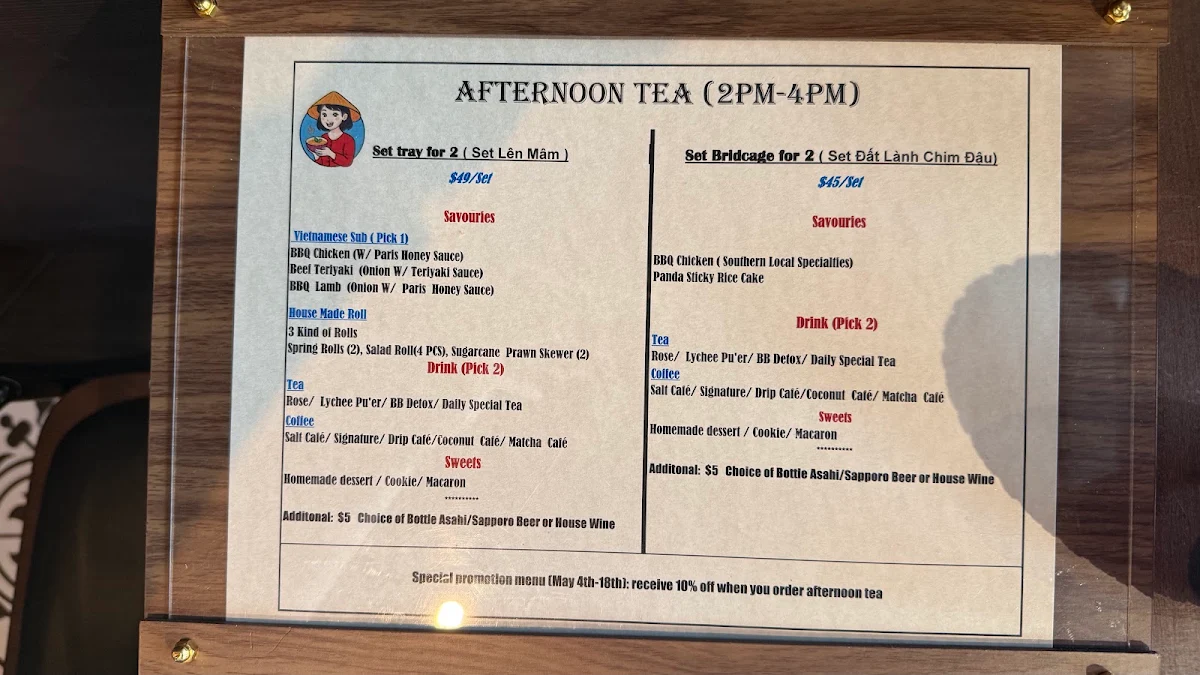 Menu, Miss Do