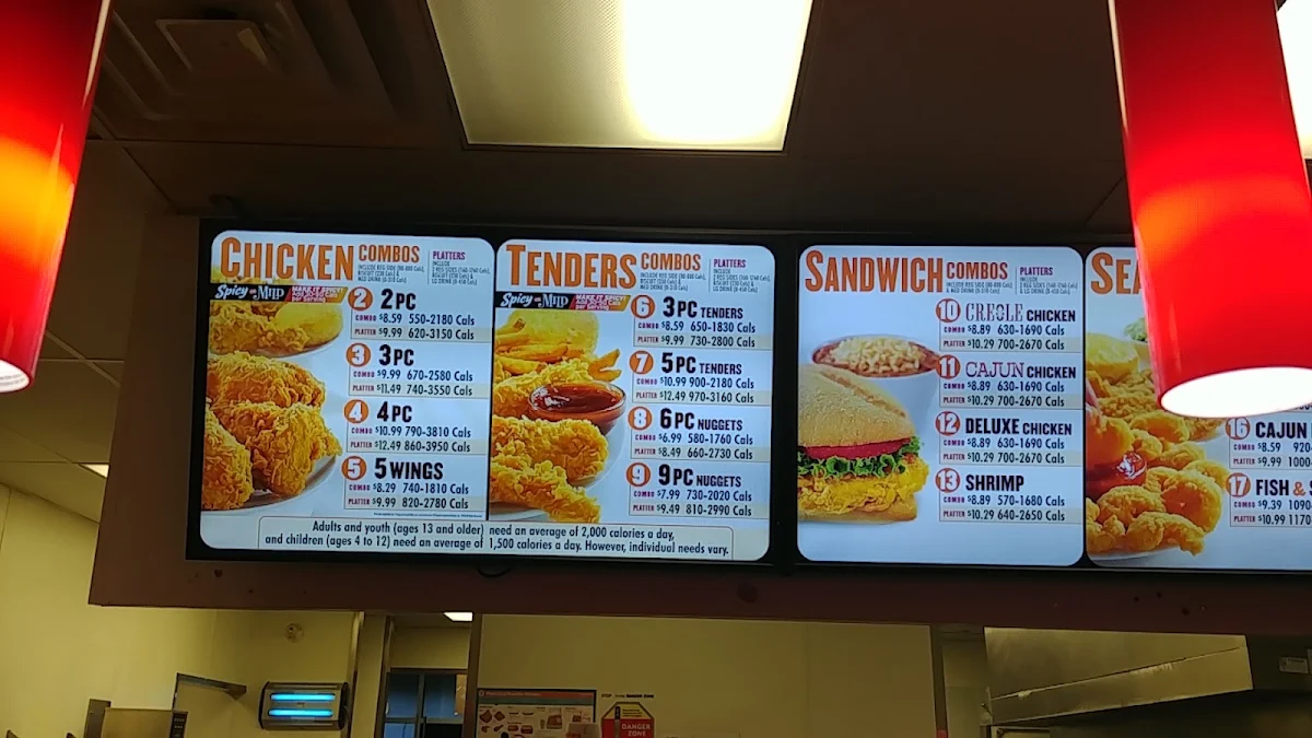 Menu, Popeyes Louisiana Kitchen