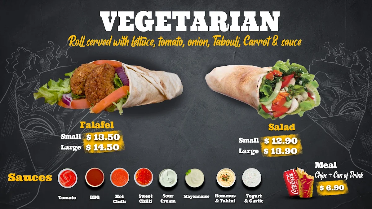 Menu, Erem Kebab