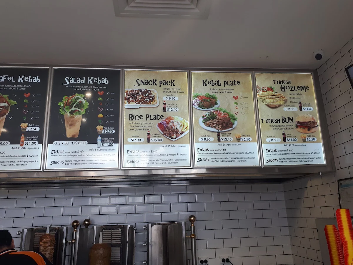 Menu, Erem Kebab