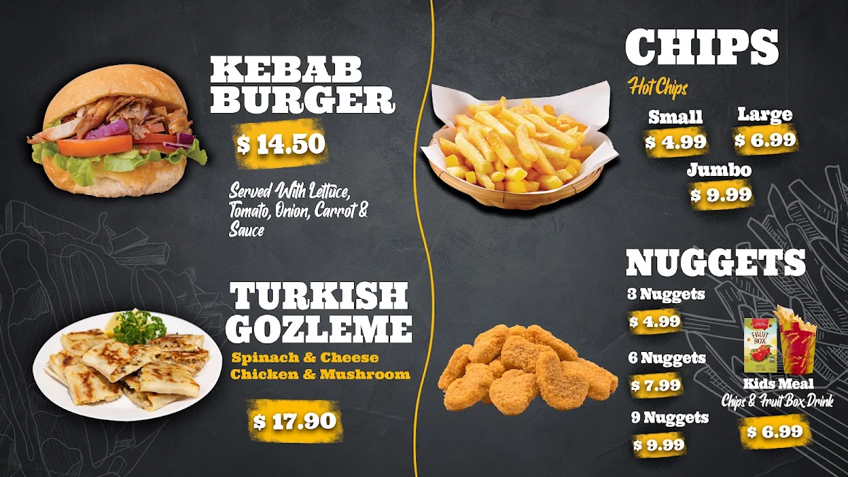 Menu, Erem Kebab