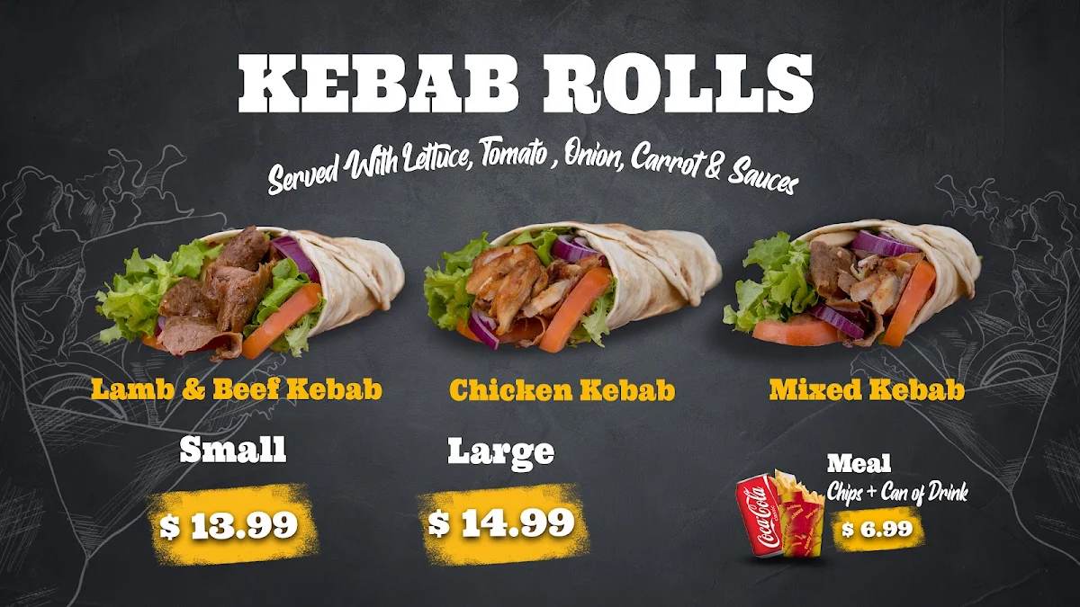 Menu, Erem Kebab