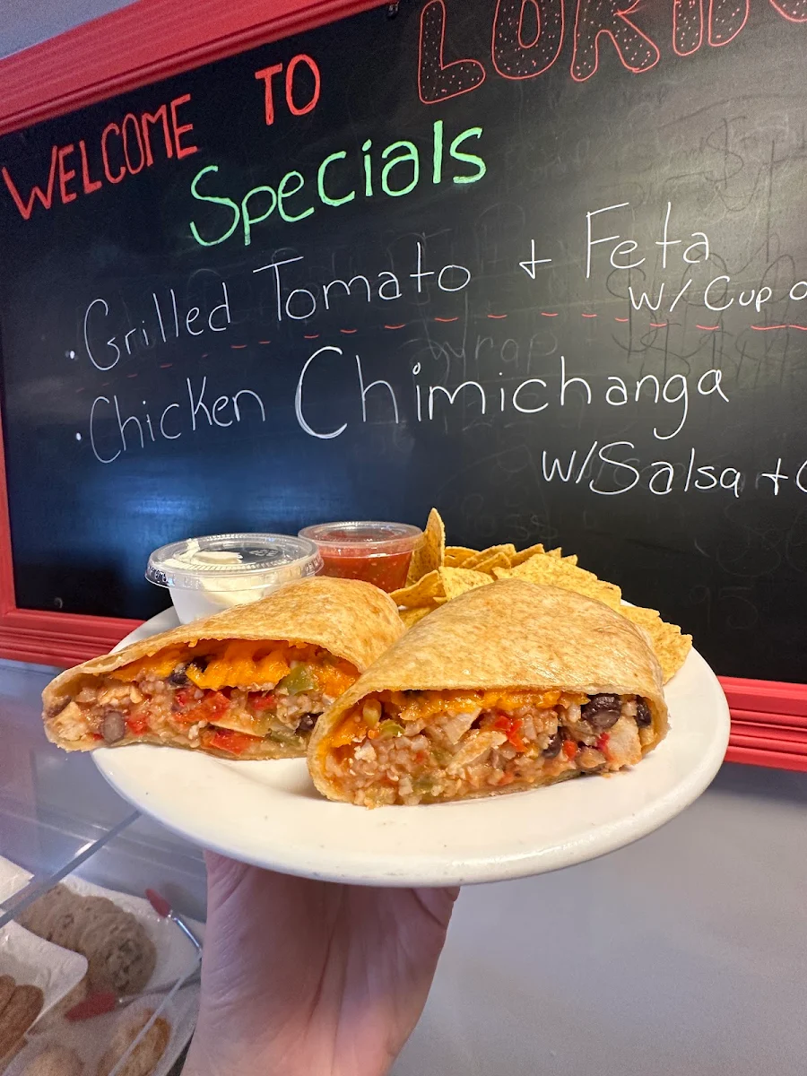 Menu, Lorina's Restaurant