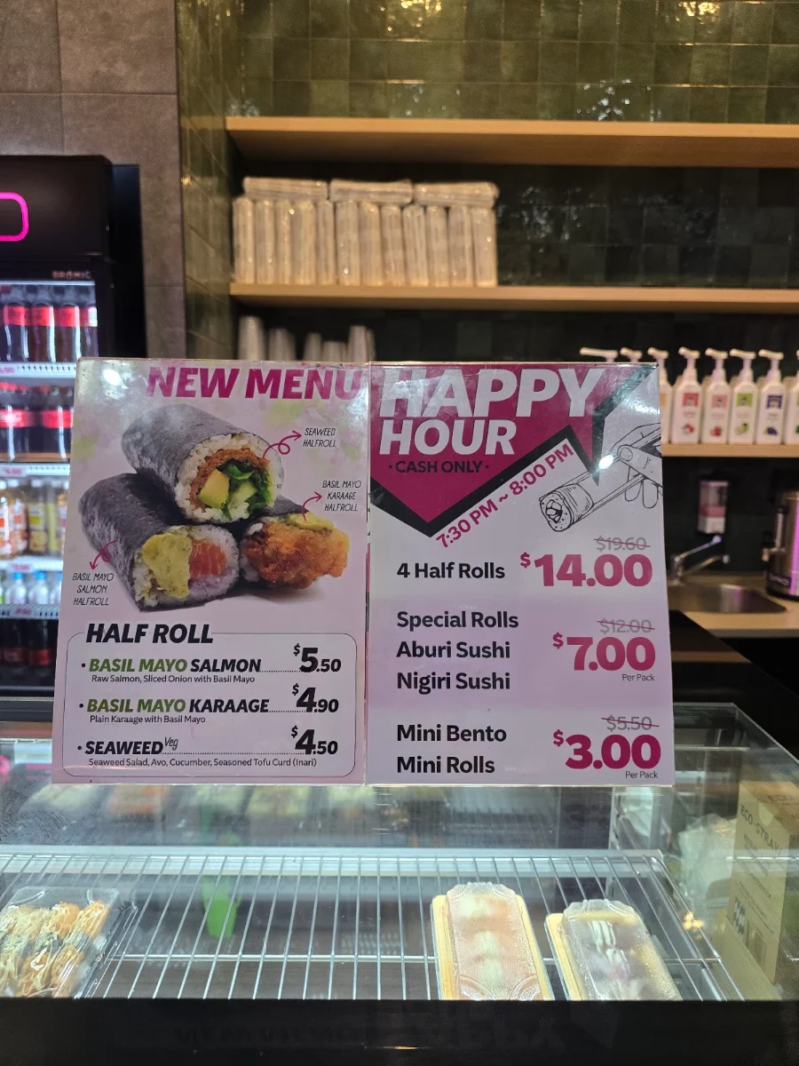 Menu, MistaBoo Sushi & Chicken TA - Pallara