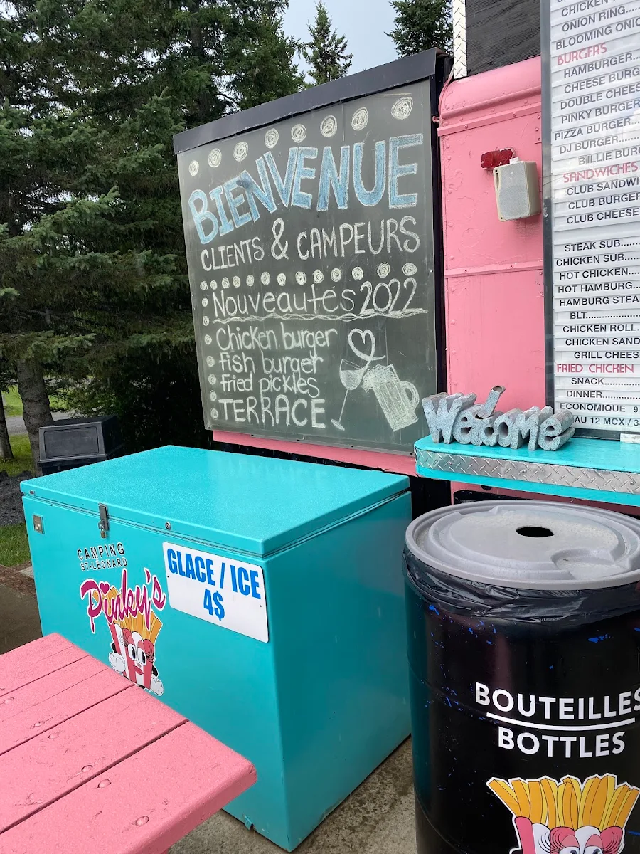 Menu, Pinky's Roadside Diner