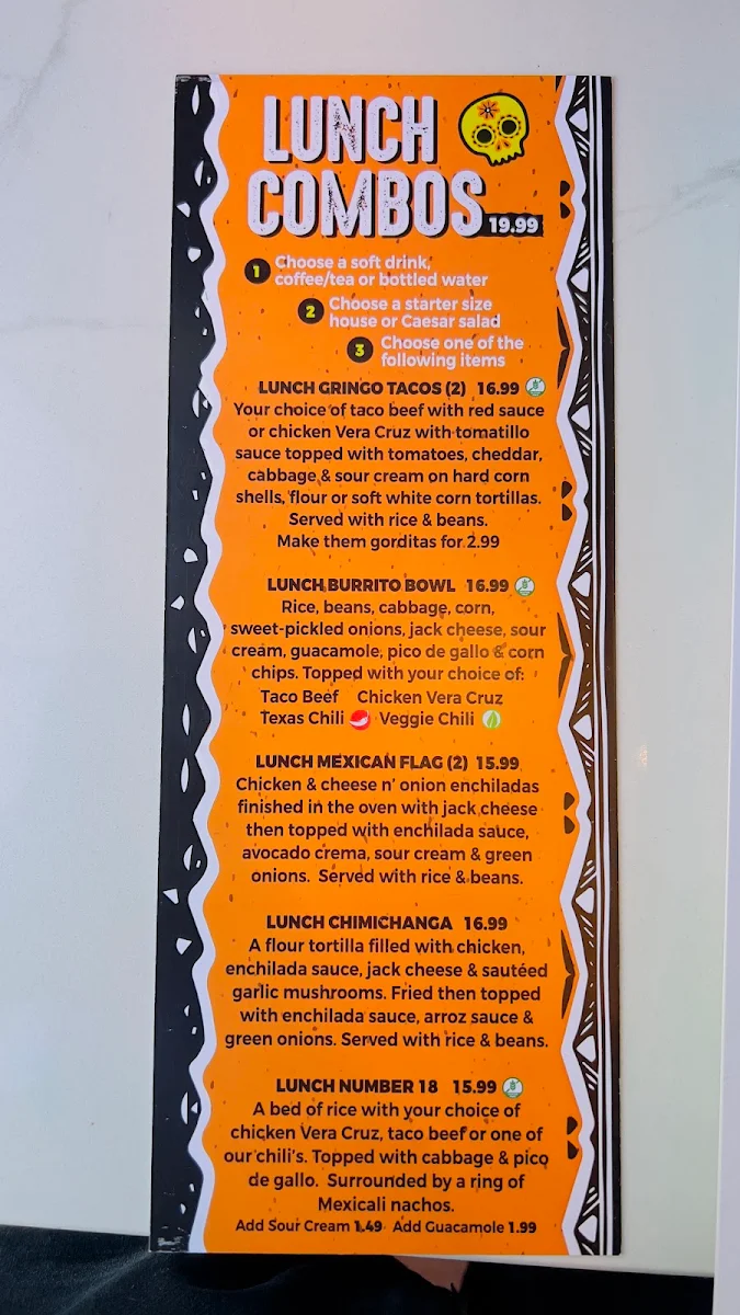 Menu, Mexi's Cornwall - Best Mexican Restaurant
