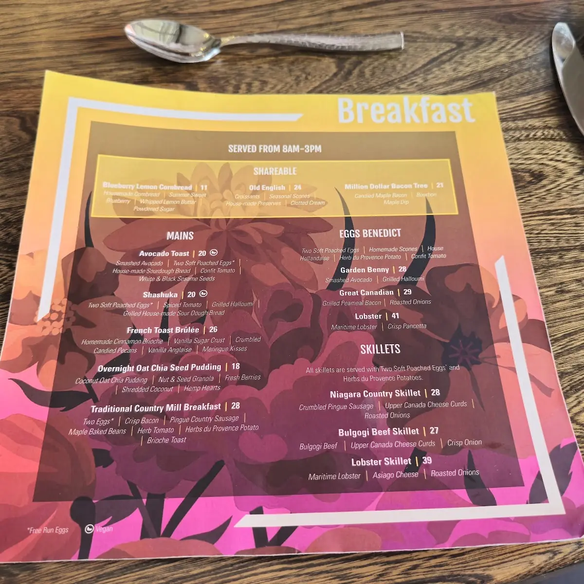 Menu, The Flour Mill Scratch Kitchen Restaurant