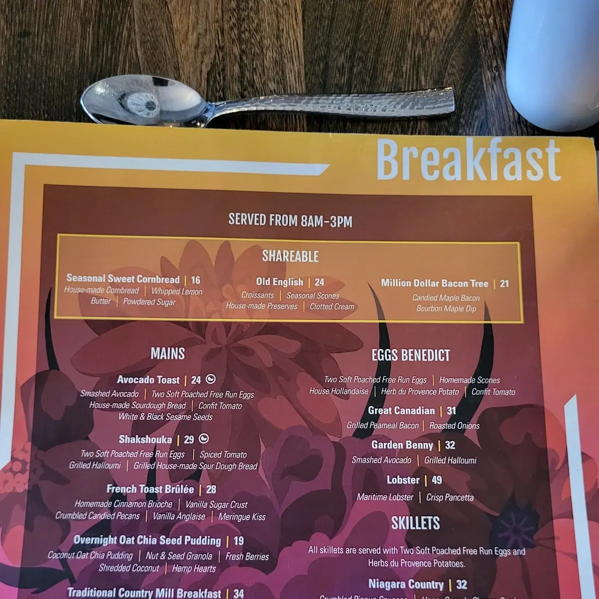 Menu, The Flour Mill Scratch Kitchen Restaurant