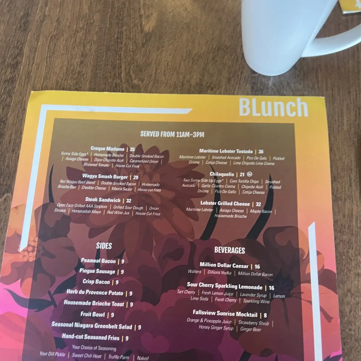 Menu, The Flour Mill Scratch Kitchen Restaurant