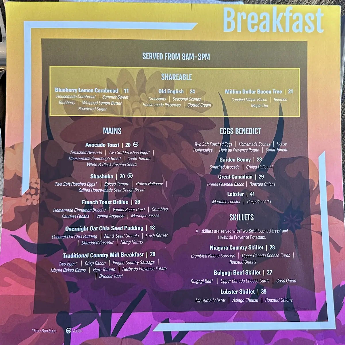 Menu, The Flour Mill Scratch Kitchen Restaurant
