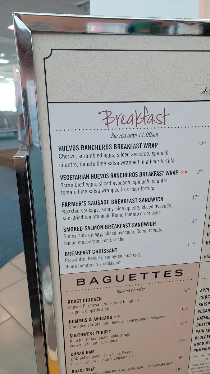Menu, Dirty Apron