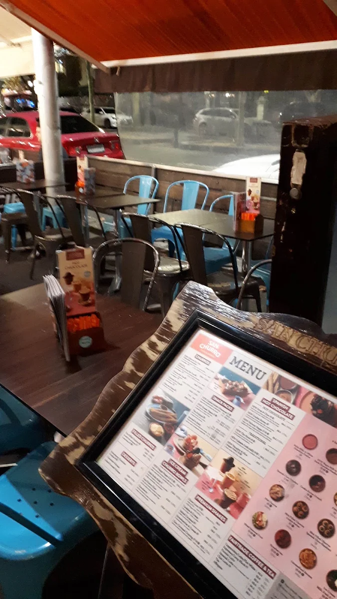 Menu, San Churro Carlton