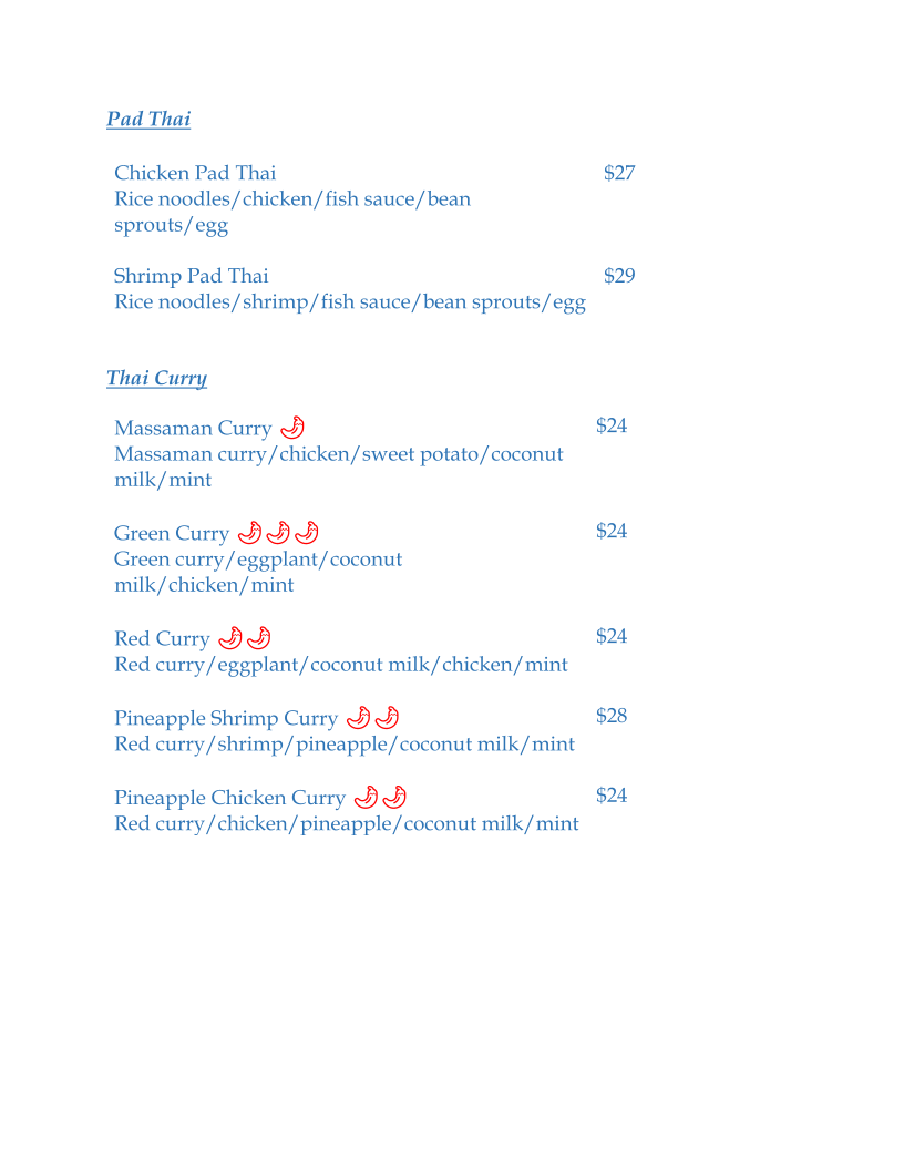 Menu, Mimimi