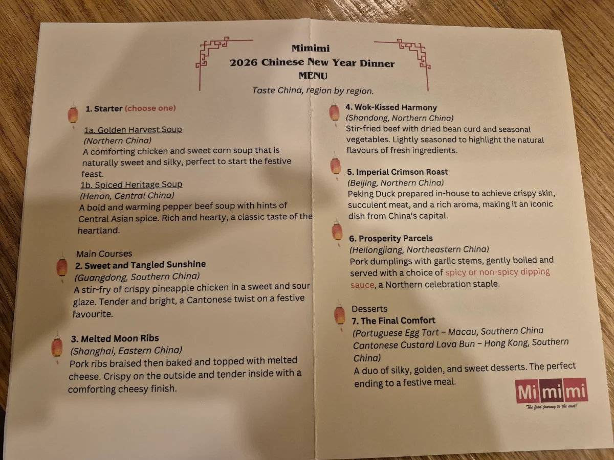 Menu, Mimimi