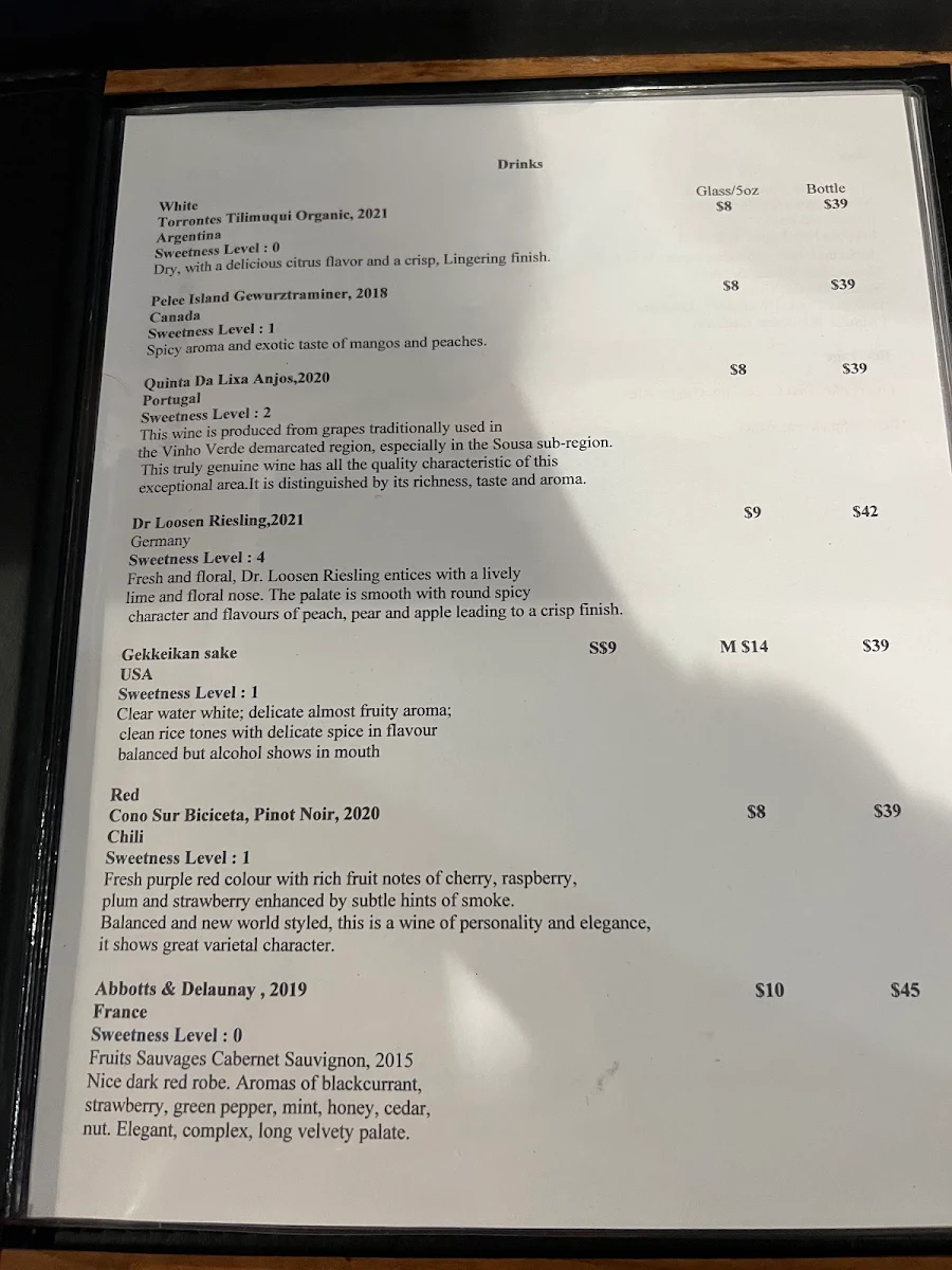 Menu, Mimimi