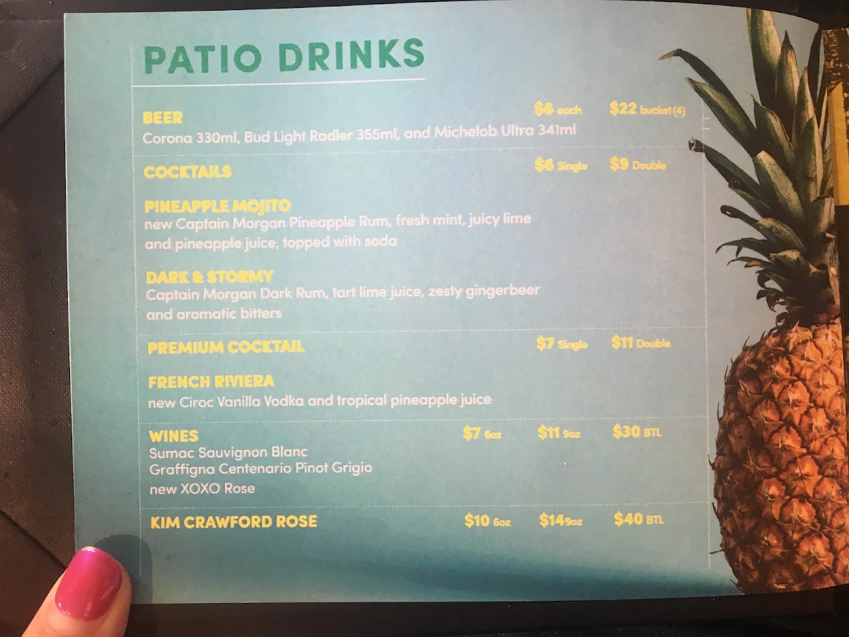 Menu, Match Eatery & Public House - Point Edward