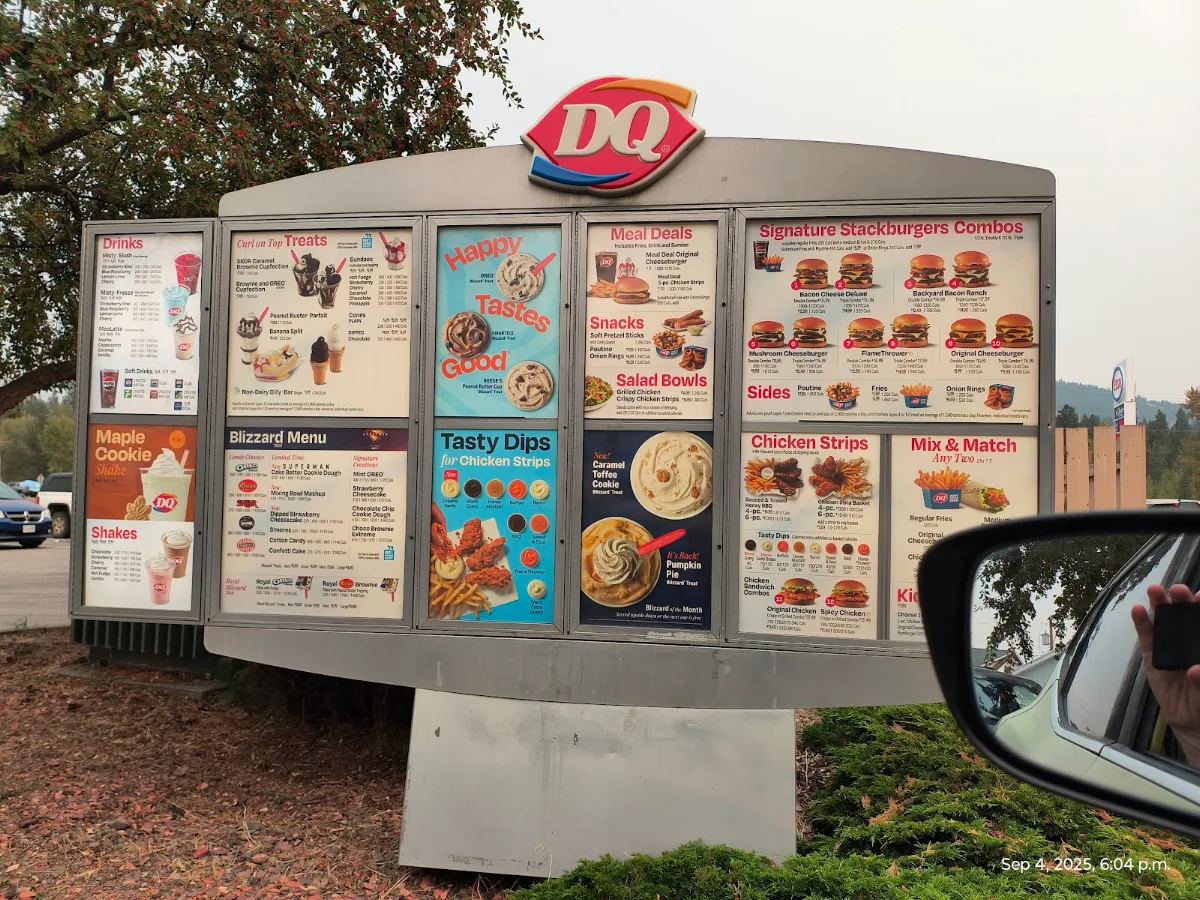 Menu, Dairy Queen Grill & Chill