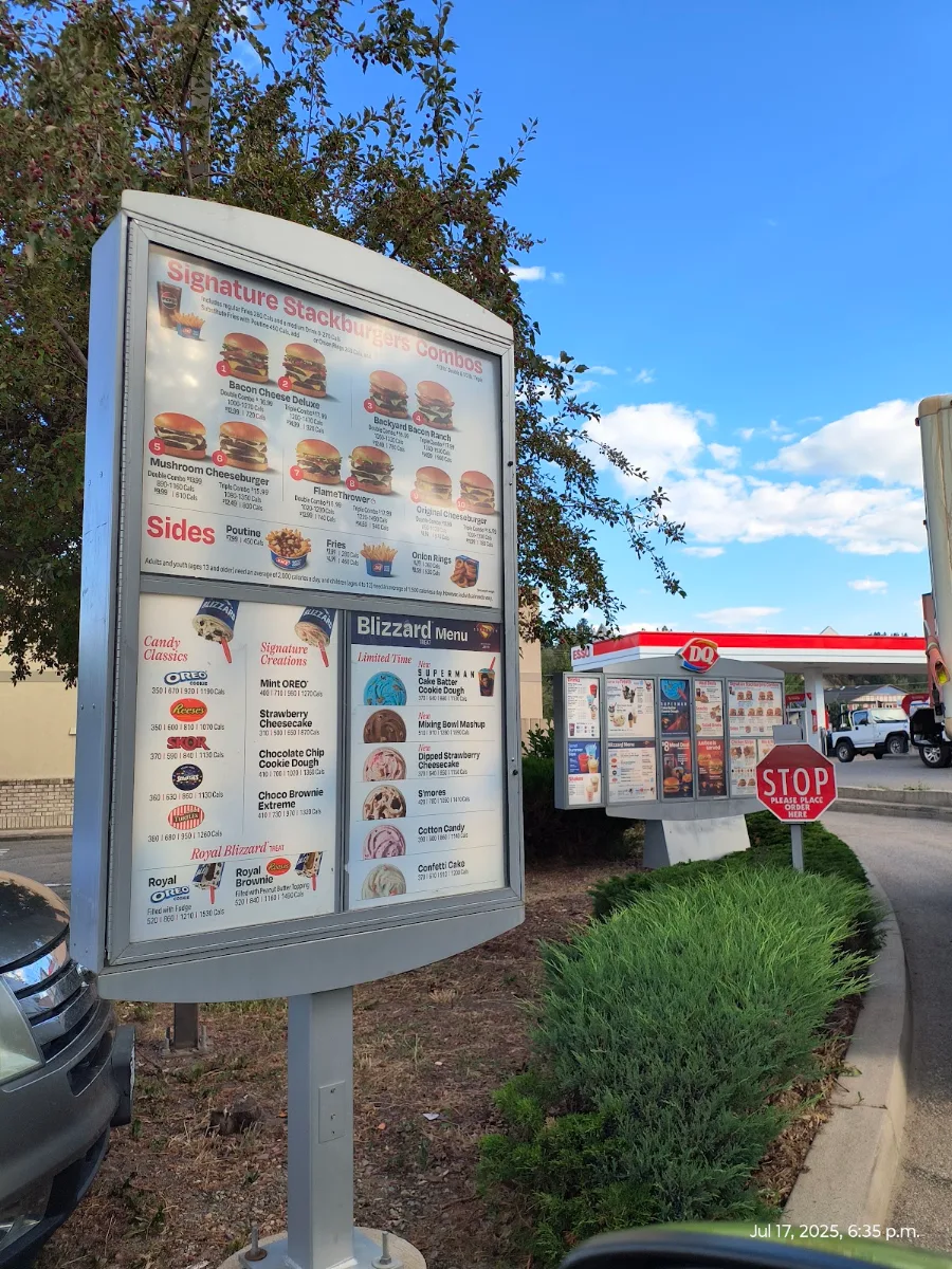 Menu, Dairy Queen Grill & Chill
