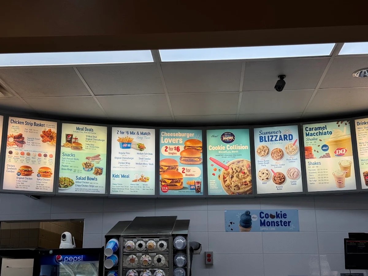 Menu, Dairy Queen Grill & Chill