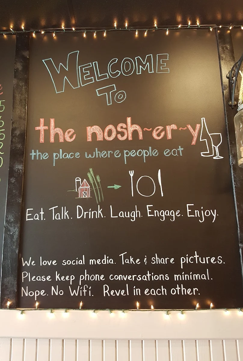 Menu, The Noshery