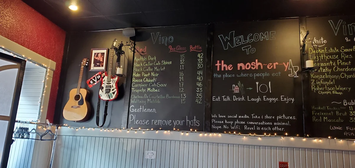Menu, The Noshery