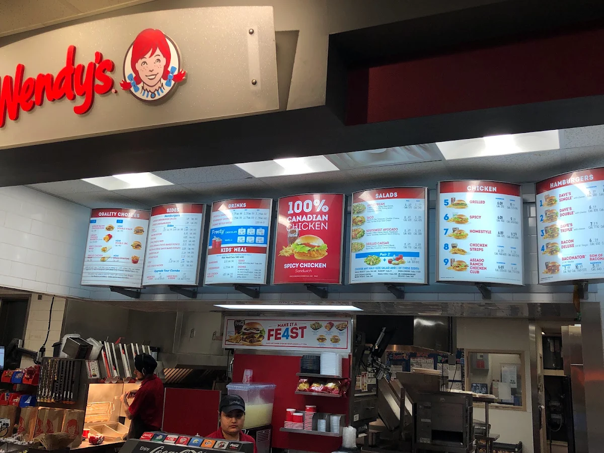 Menu, Wendy's