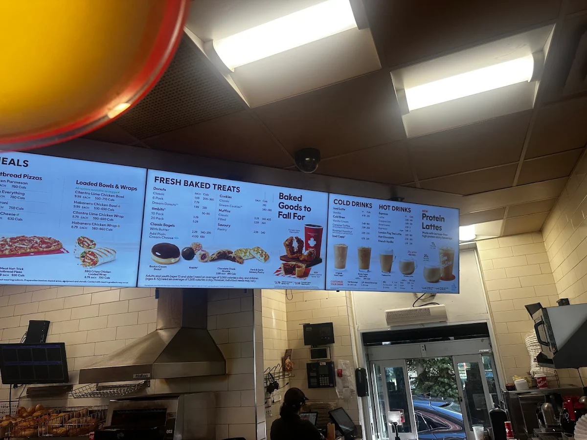 Menu, Tim Hortons