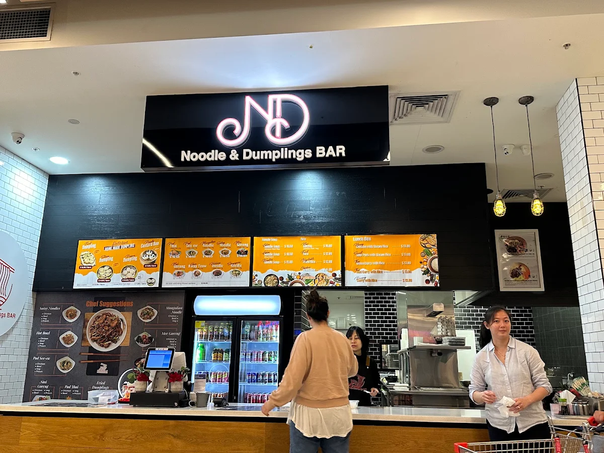 Menu, N&D Noodle and Dumpling Bar