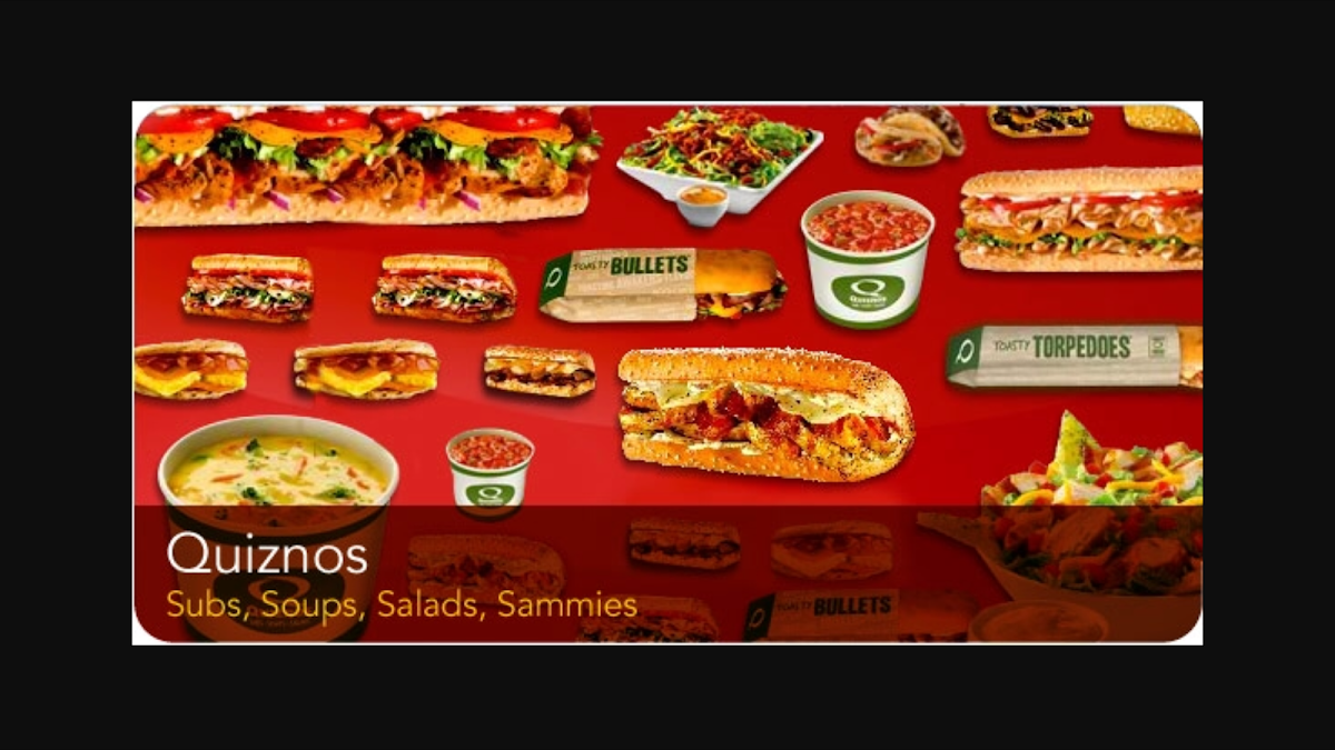 Menu, Quiznos