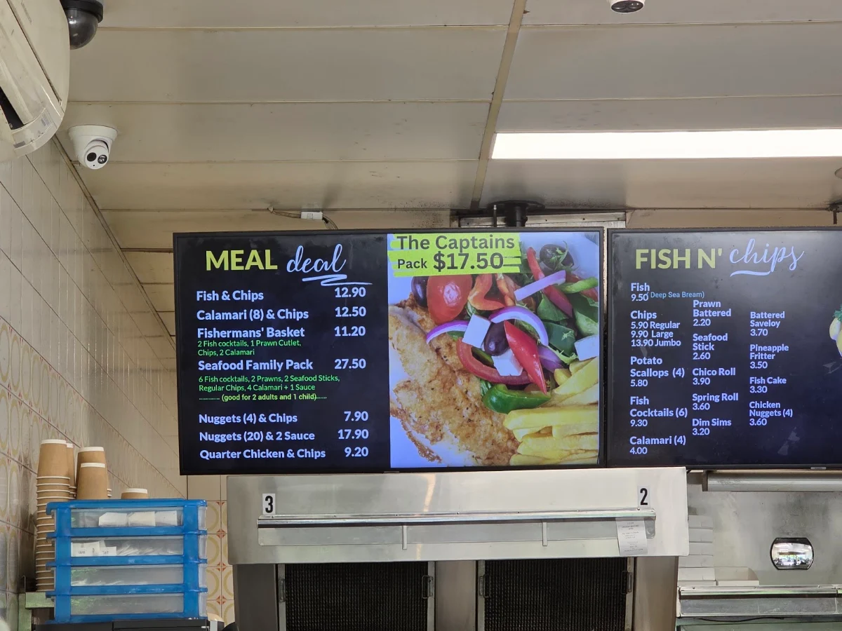 Menu, Blackheath Fish and Chip Shop