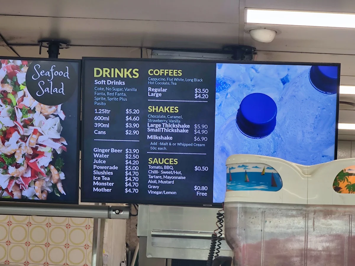 Menu, Blackheath Fish and Chip Shop