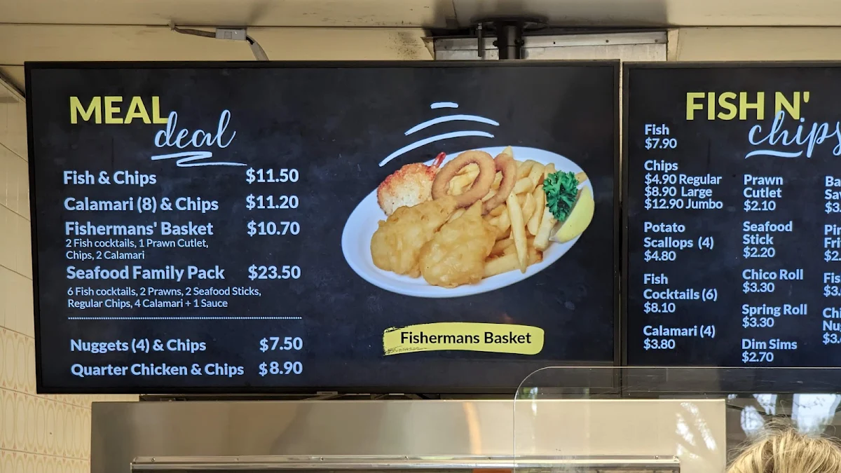 Menu, Blackheath Fish and Chip Shop