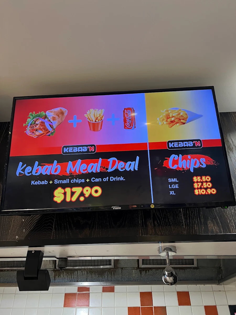 Menu, Aussie Kebabs