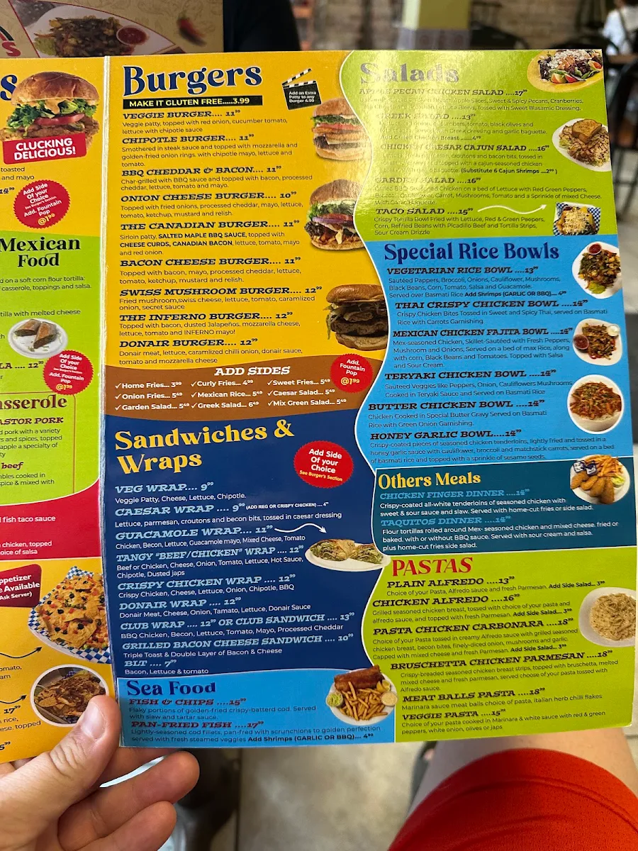 Menu, Ranvee’s Eatery (Sudbury)