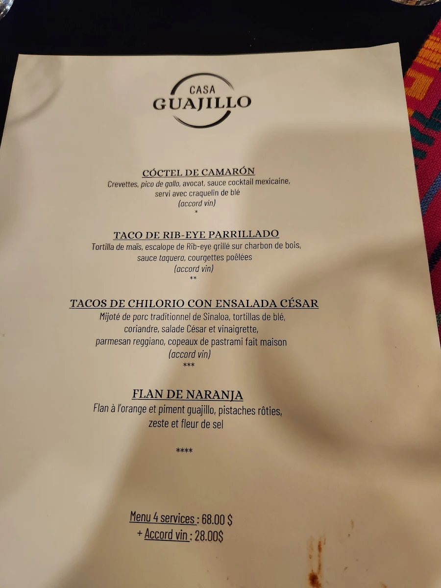 Menu photo 1