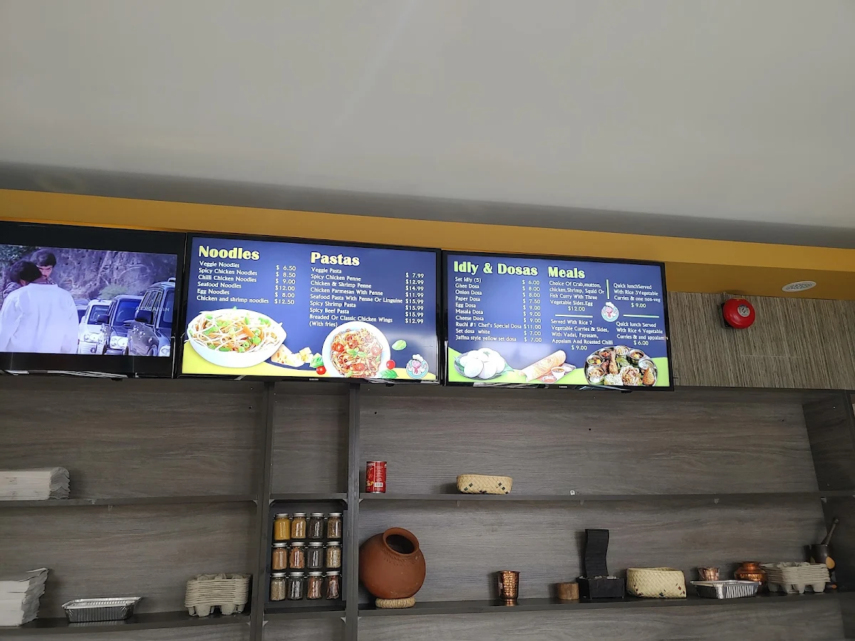 Menu, Ruchi #1 Take out & Catering