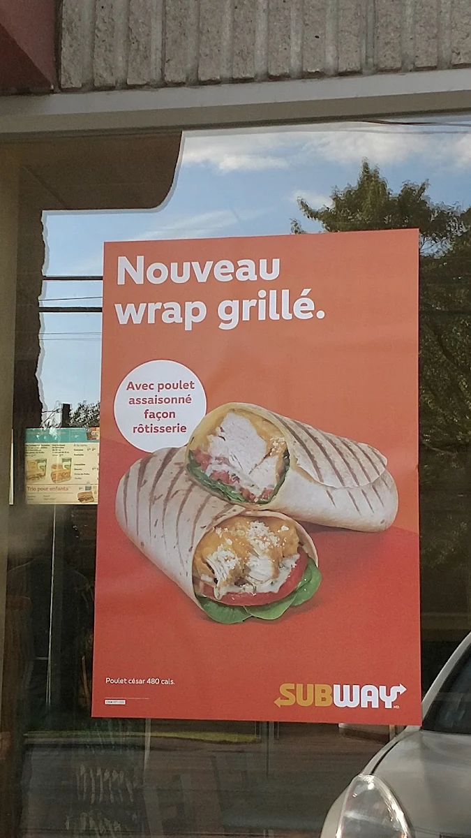 Menu, Subway
