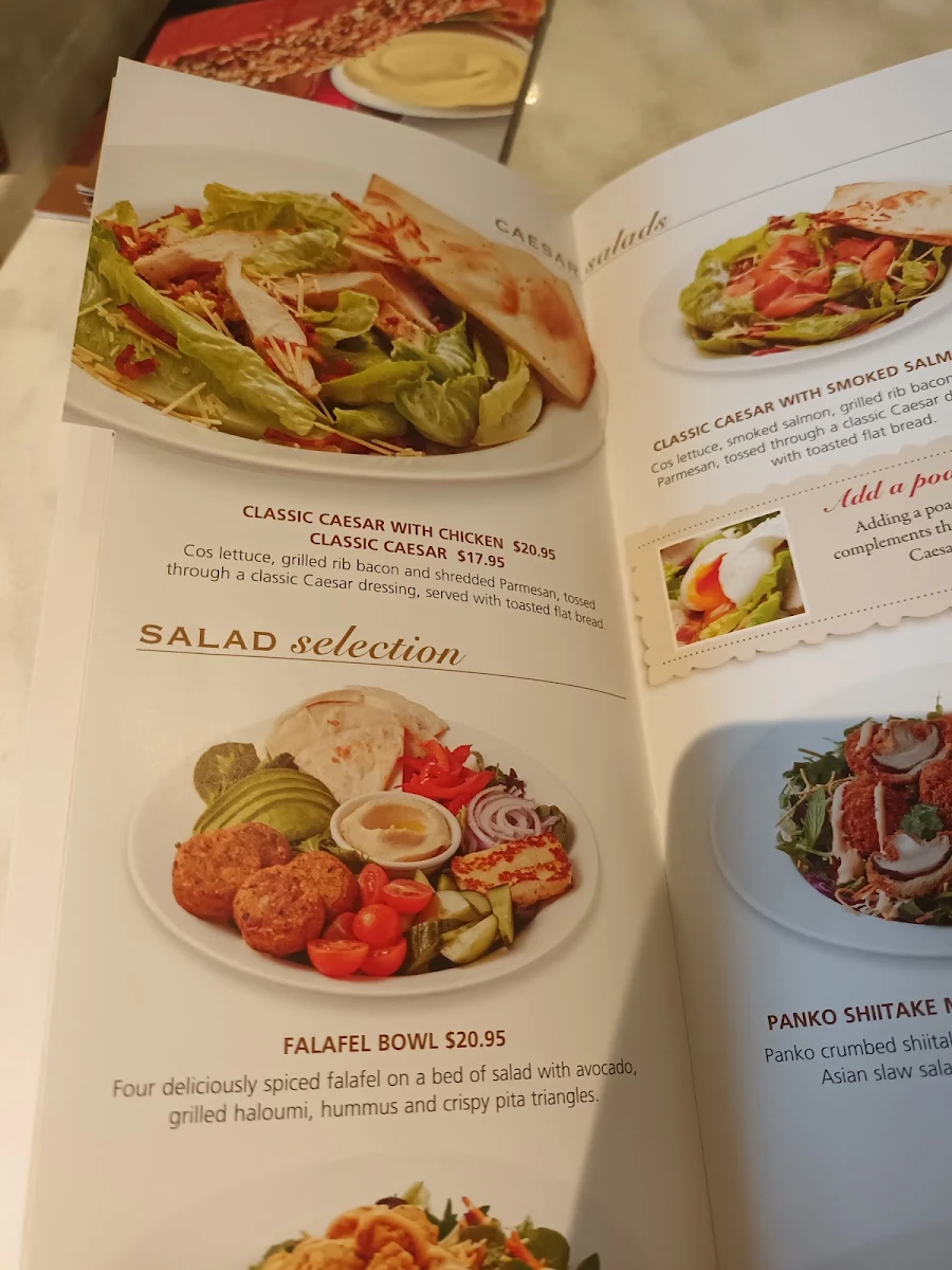 Menu, Dôme Café - Canning Vale