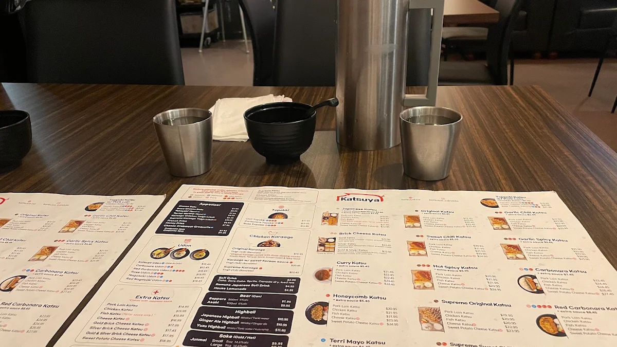 Menu, Katsuya Montréal