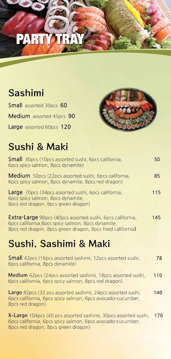 Menu, Ikkoi Sushi & Ramen Japanese Cuisine