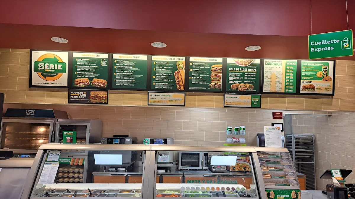 Menu, Subway